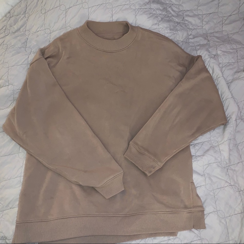 Tan Oversized American Eagle Sweatshirt